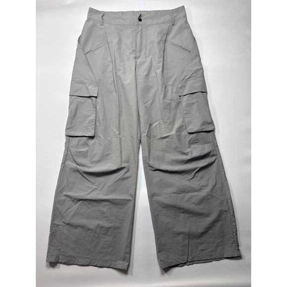 HALARA Pants - Halara Women's Mid Rise Button Zipper Side Pocket Wide Leg Cargo Pant XL (35x30)